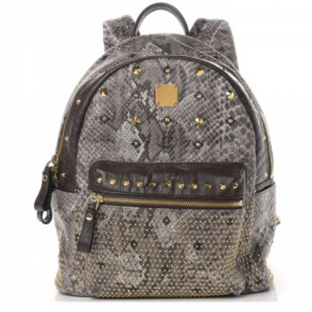 Mcm Backpack Small Python Stud Armour - image 1